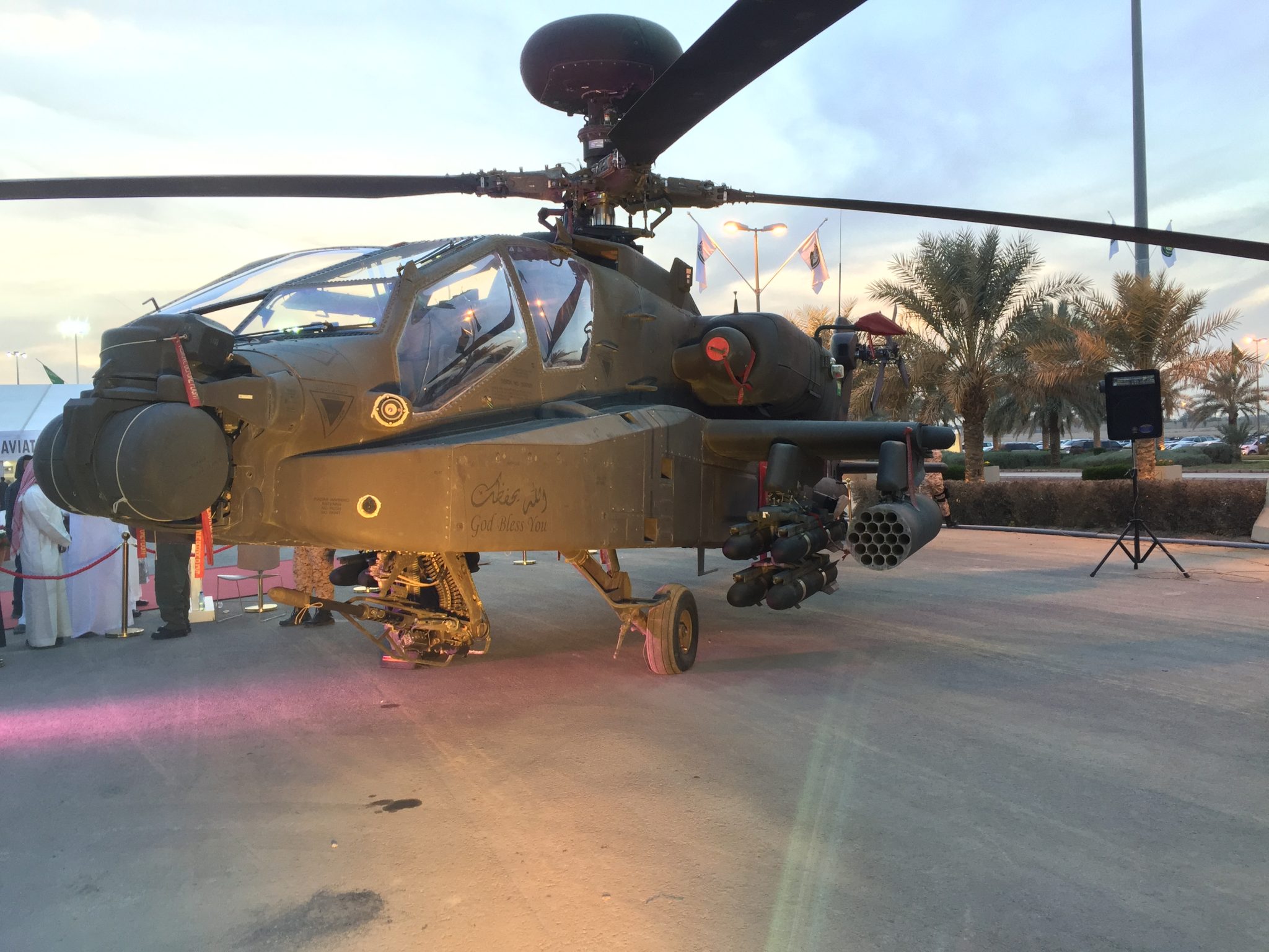 Saudi National Guard Apache helicopter